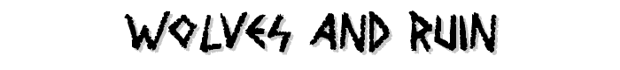 Wolves and Ruin font